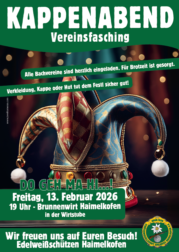 Plakat „Kappenabend“